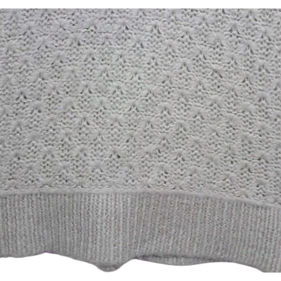 Wooden Ships Sweater Womens Small/Medium Gray Mohair Wool V Neck Classic Cozy - Picture 8 of 12
